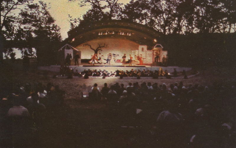 Blue Lake Fine Arts Camp - Vintage Postcard (newer photo)